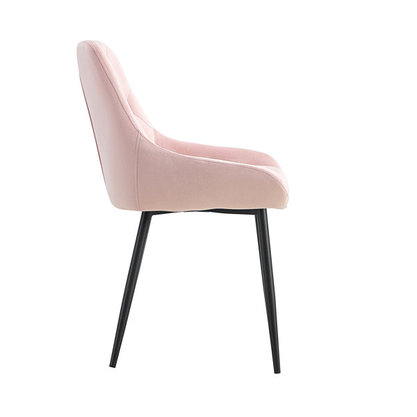 Mercer41 Modern Pink Velvet Dining Chairs Wayfair